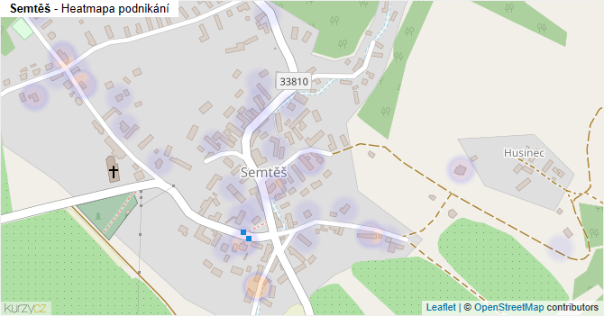 Semtěš - mapa podnikání