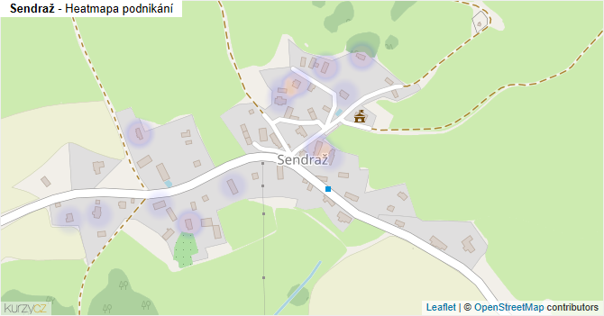 Sendraž - mapa podnikání