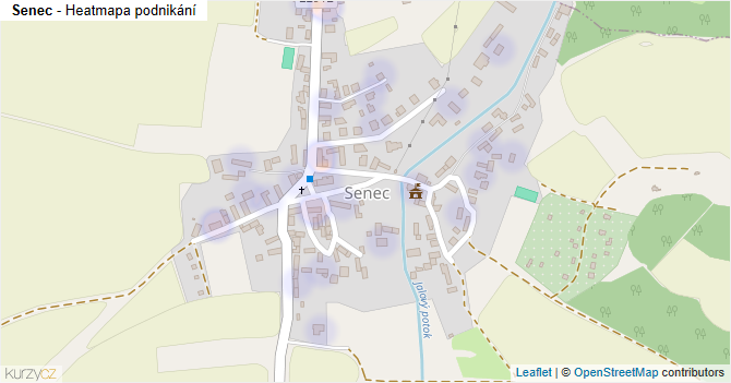 Senec - mapa podnikání