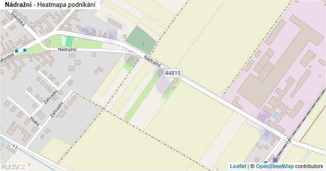 Nádražní - mapa podnikání