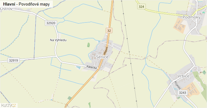 Hlavní - záplavové mapy stoleté vody