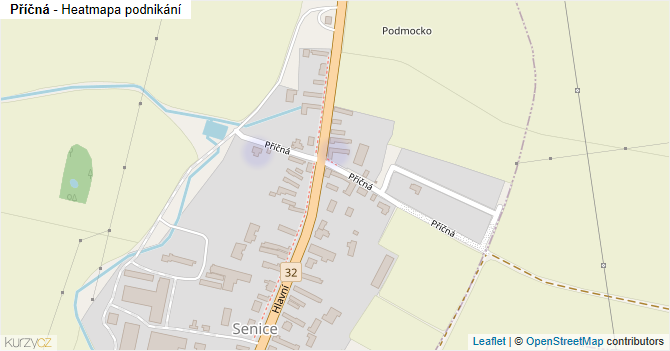Příčná - mapa podnikání