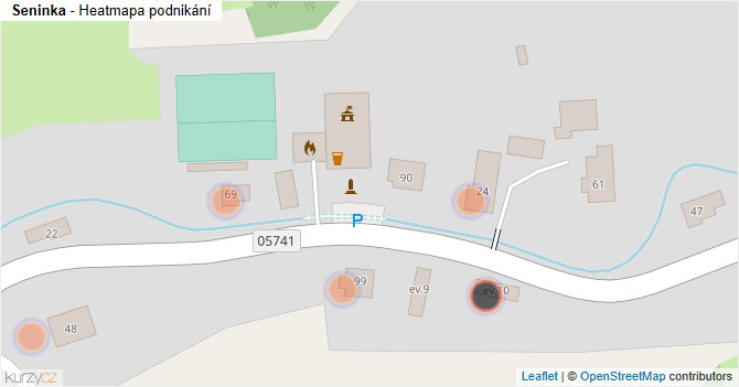 Seninka - mapa podnikání