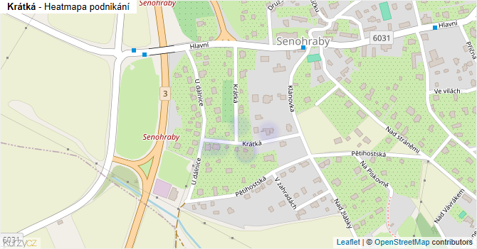 Krátká - mapa podnikání