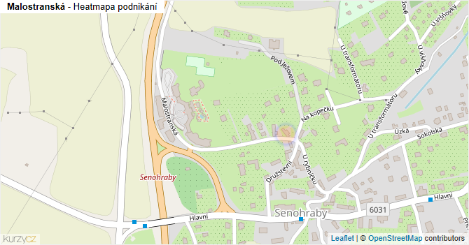 Malostranská - mapa podnikání