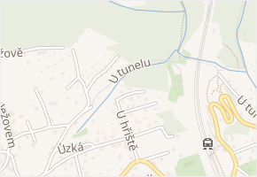 Na úhorech v obci Senohraby - mapa ulice