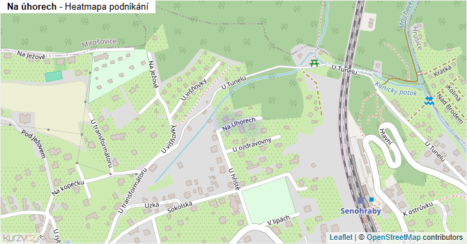 Na úhorech - mapa podnikání