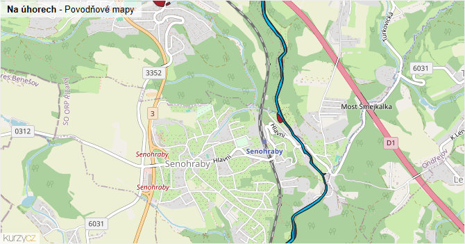Na úhorech - záplavové mapy stoleté vody
