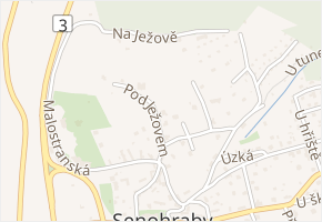 Pod Ježovem v obci Senohraby - mapa ulice