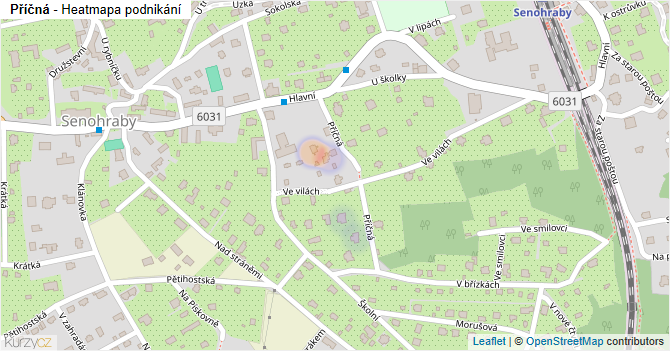 Příčná - mapa podnikání