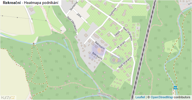 Rekreační - mapa podnikání