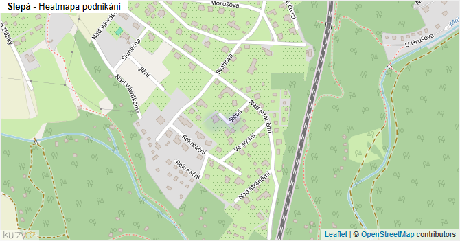 Slepá - mapa podnikání