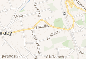 U školky v obci Senohraby - mapa ulice
