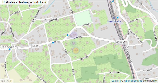 U školky - mapa podnikání