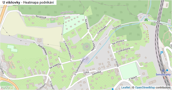 U višňovky - mapa podnikání