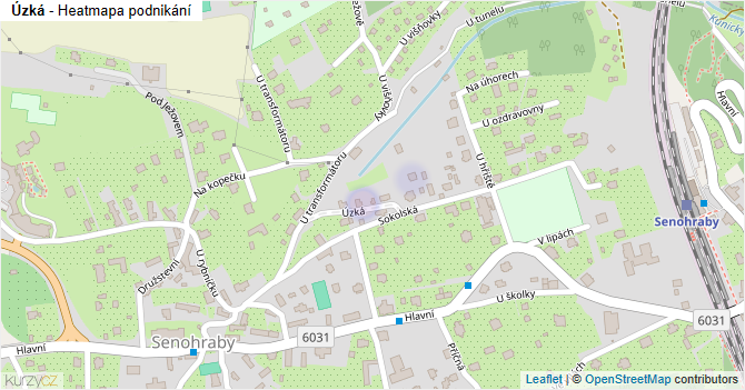 Úzká - mapa podnikání