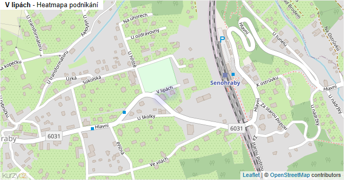 V lipách - mapa podnikání