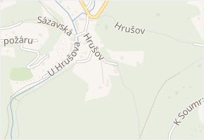 V zátiší v obci Senohraby - mapa ulice