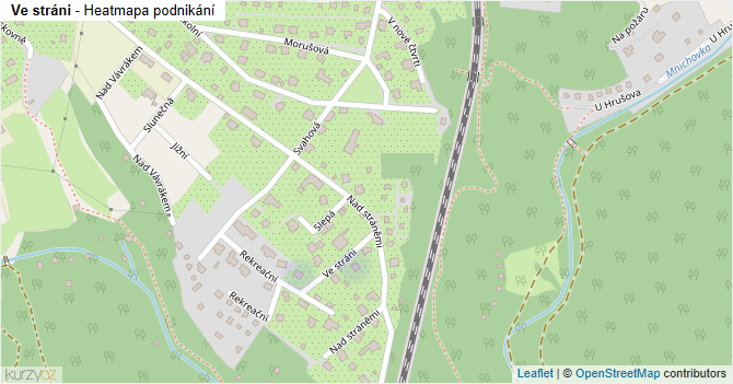 Ve stráni - mapa podnikání