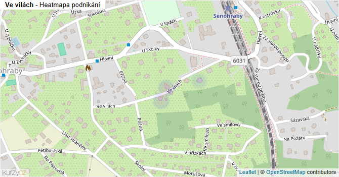 Ve vilách - mapa podnikání