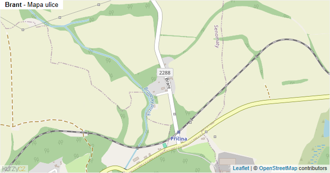 Brant - mapa ulice