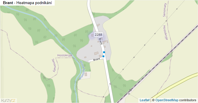 Brant - mapa podnikání