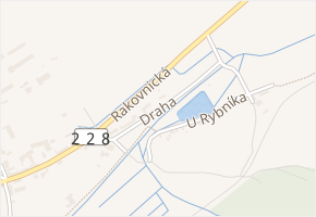 Draha v obci Senomaty - mapa ulice