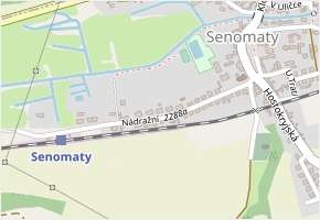 Nádražní v obci Senomaty - mapa ulice