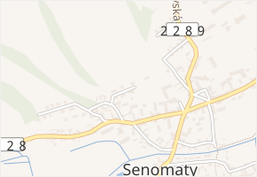 Ryvolova v obci Senomaty - mapa ulice