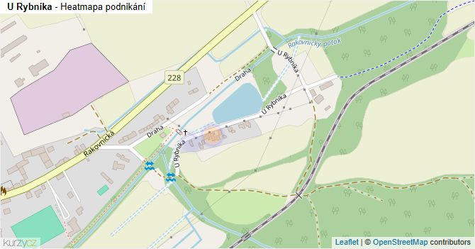 U Rybníka - mapa podnikání
