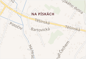 Bartovická v obci Šenov - mapa ulice