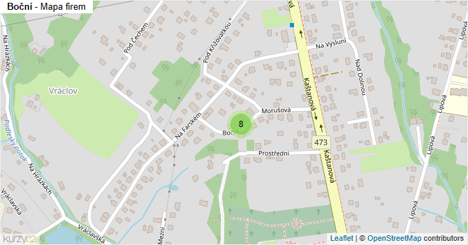 Boční - mapa firem