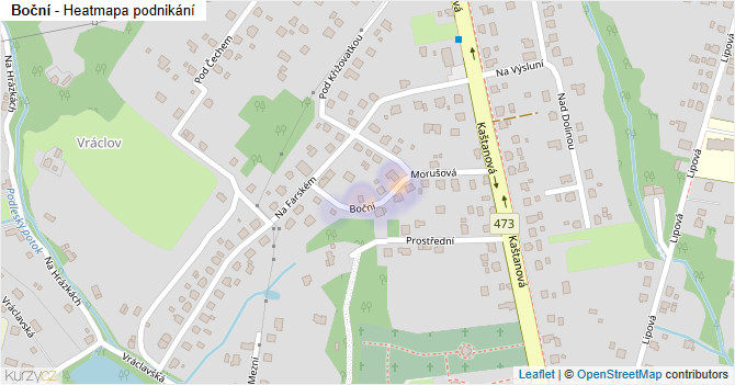 Boční - mapa podnikání