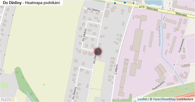 Do Dědiny - mapa podnikání