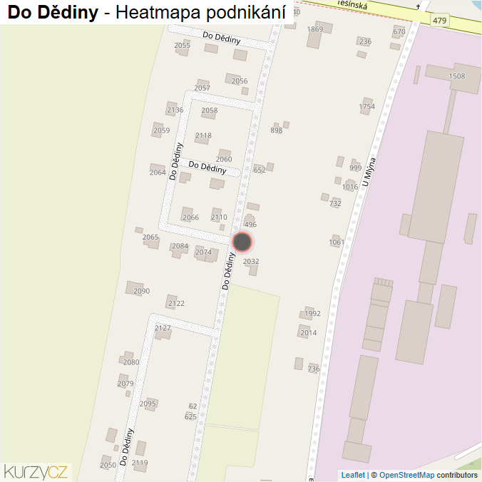 Mapa Do Dědiny - Firmy v ulici.
