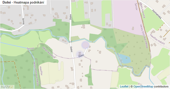 Dolní - mapa podnikání