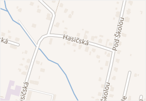 Hasičská v obci Šenov - mapa ulice
