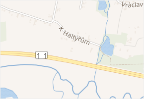 K Haltýřům v obci Šenov - mapa ulice