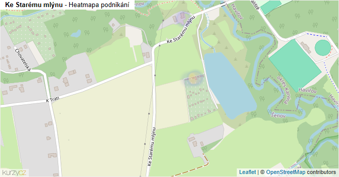 Ke Starému mlýnu - mapa podnikání