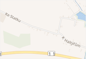Ke Statku v obci Šenov - mapa ulice