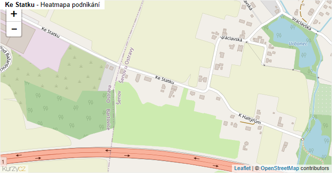 Ke Statku - mapa podnikání