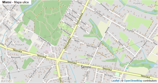Místní - mapa ulice