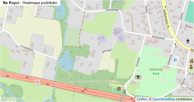 Na Kopci - mapa podnikání