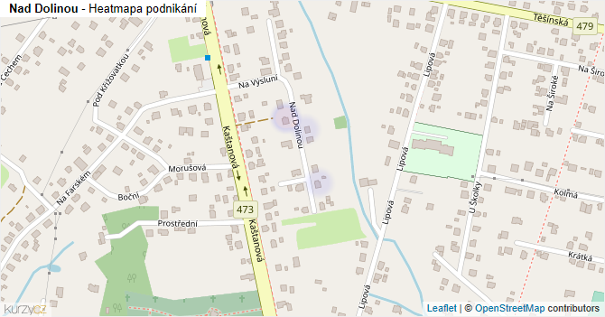 Nad Dolinou - mapa podnikání