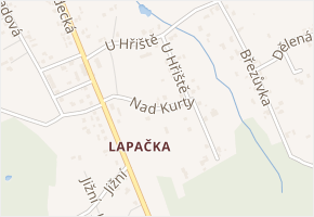 Nad Kurty v obci Šenov - mapa ulice
