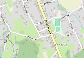 Nad Lapačkou v obci Šenov - mapa ulice