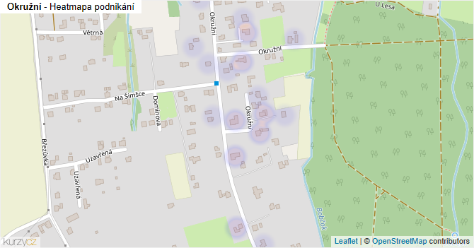 Okružní - mapa podnikání