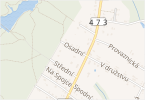 Osadní v obci Šenov - mapa ulice