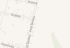 Pod Školou v obci Šenov - mapa ulice