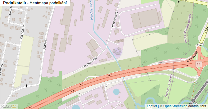 Podnikatelů - mapa podnikání